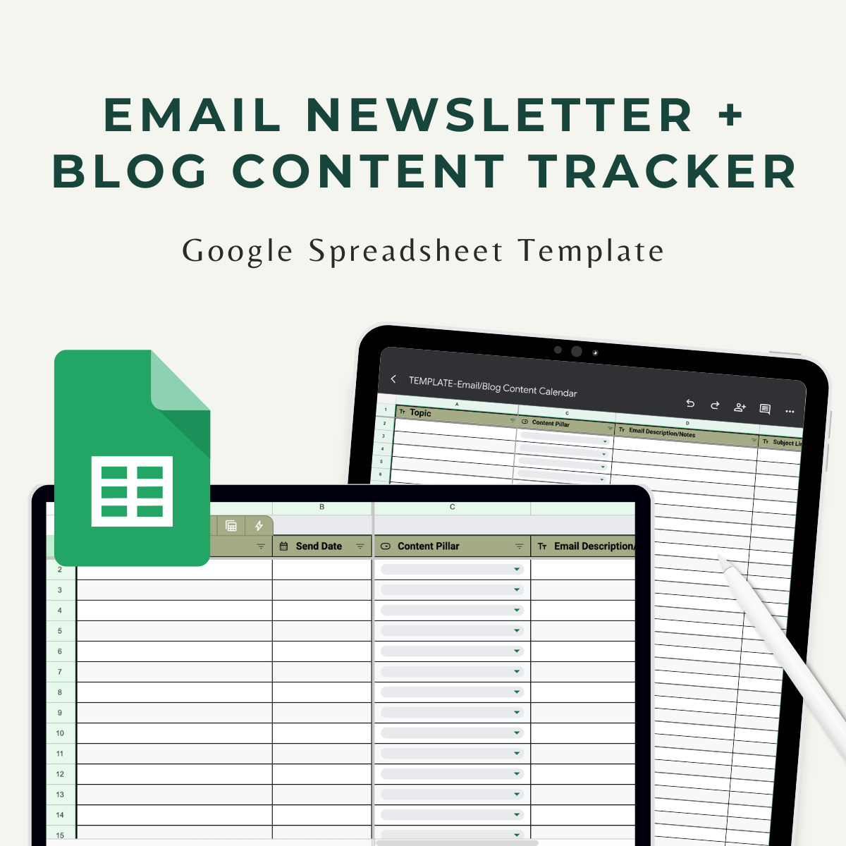 Email Newsletter + Blog Content Tracker