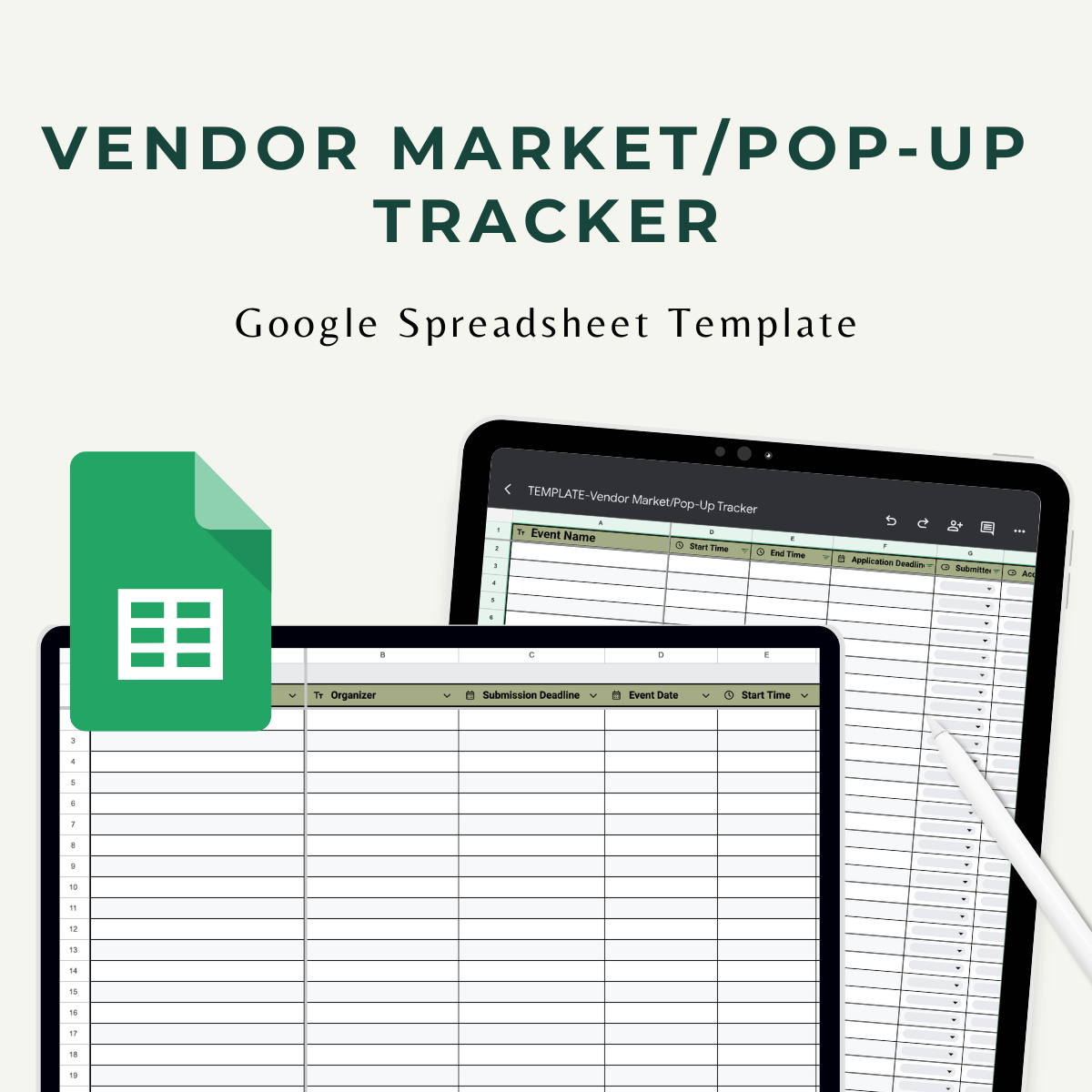 Vendor Market/Pop-Up Tracker