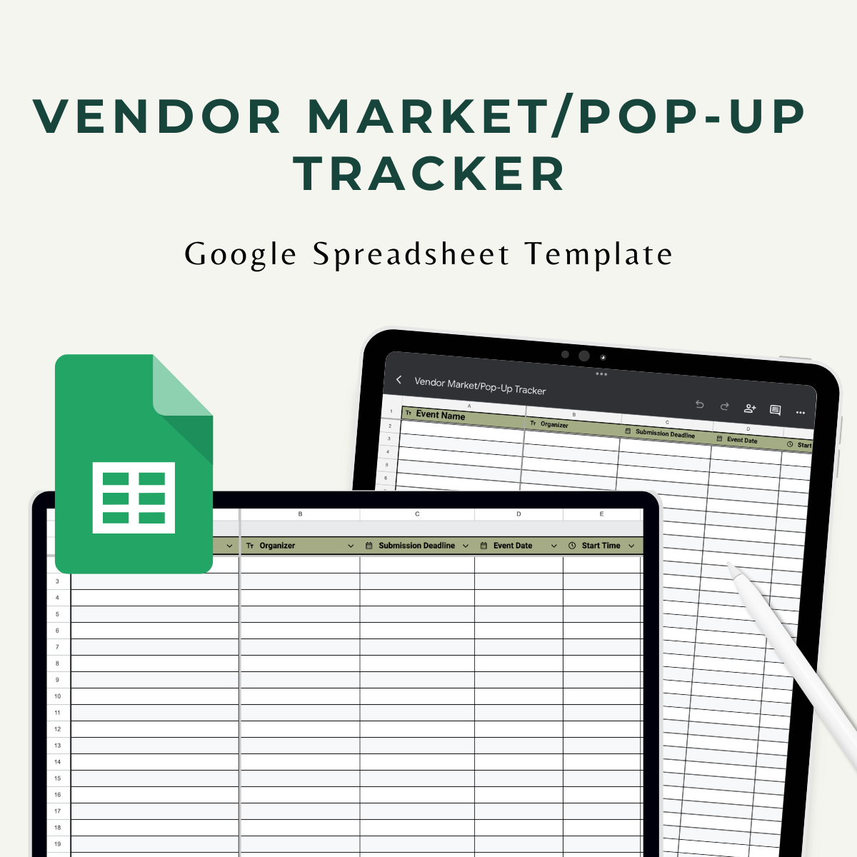 Vendor Market/Pop-Up Tracker
